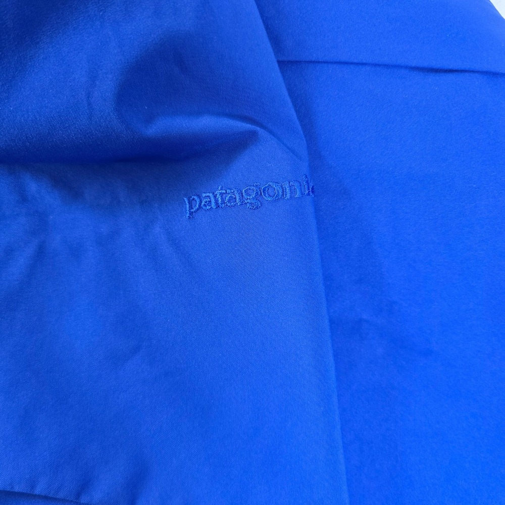 Patagonia H2No Parka Jacket Arborist Trench Coat Blue Womens L 27176FA13 - Picture 2 of 11